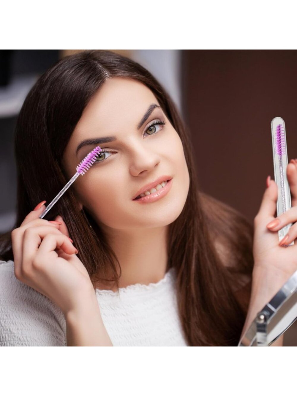200 Pcs Mascara Wands & Spoolies Set | Colorful Eyelash Extension Tools - Picture 4 of 7
